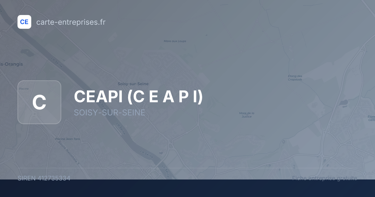 CEAPI (C E A P I) — 412735334 — fiche entreprise