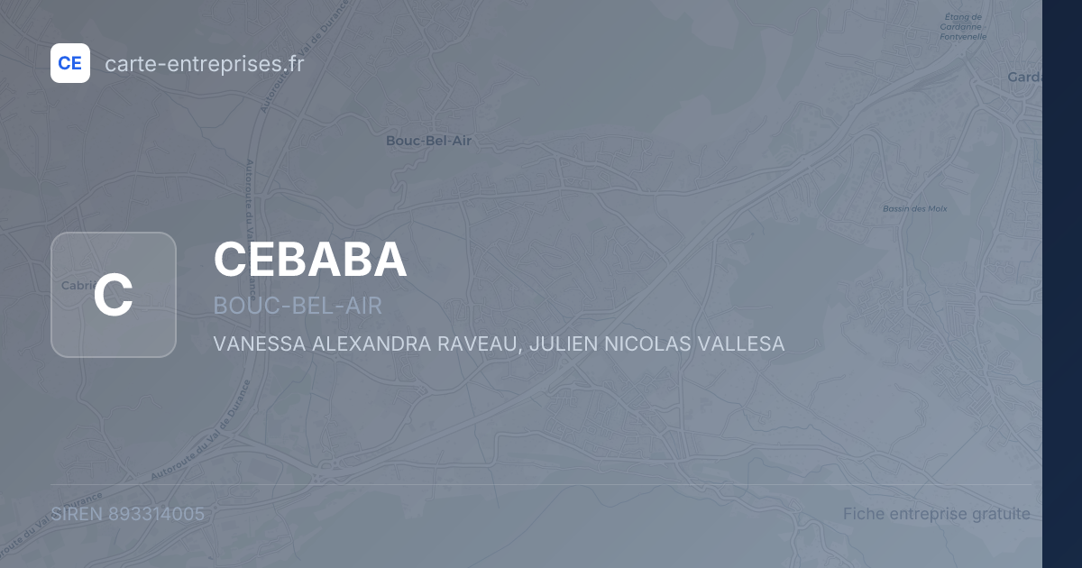 CEBABA — 893314005 — fiche entreprise