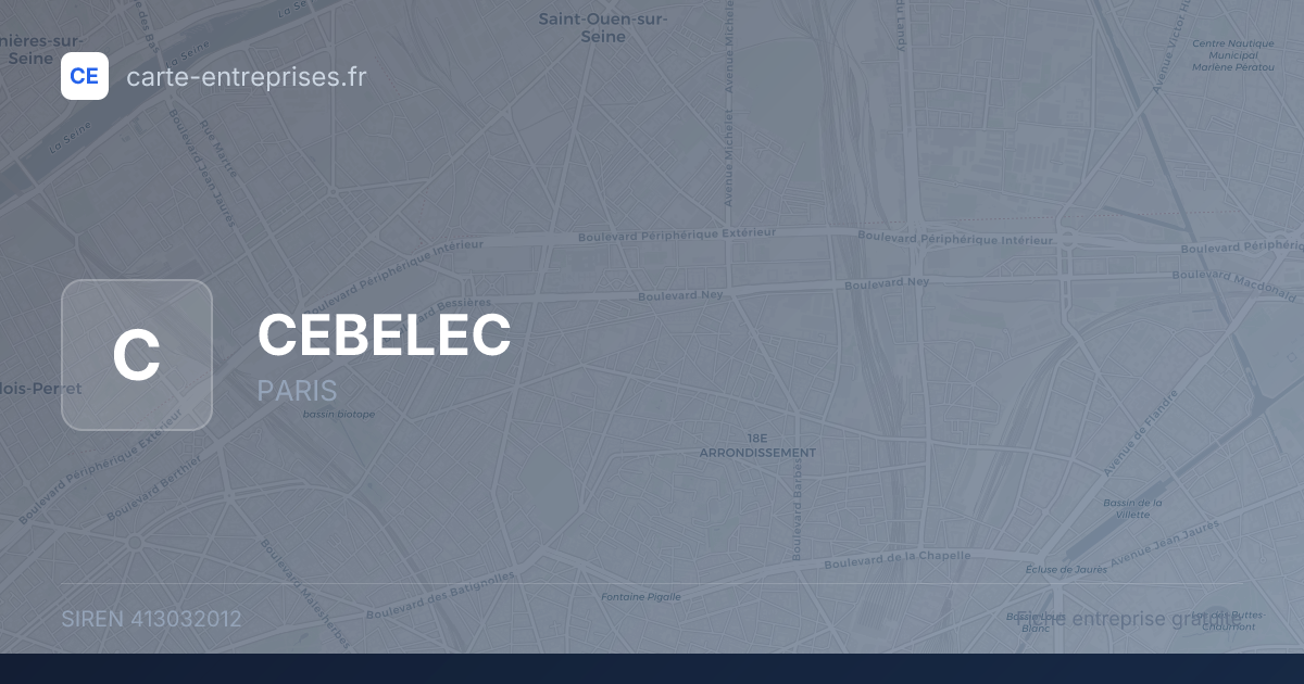 CEBELEC — 413032012 — fiche entreprise