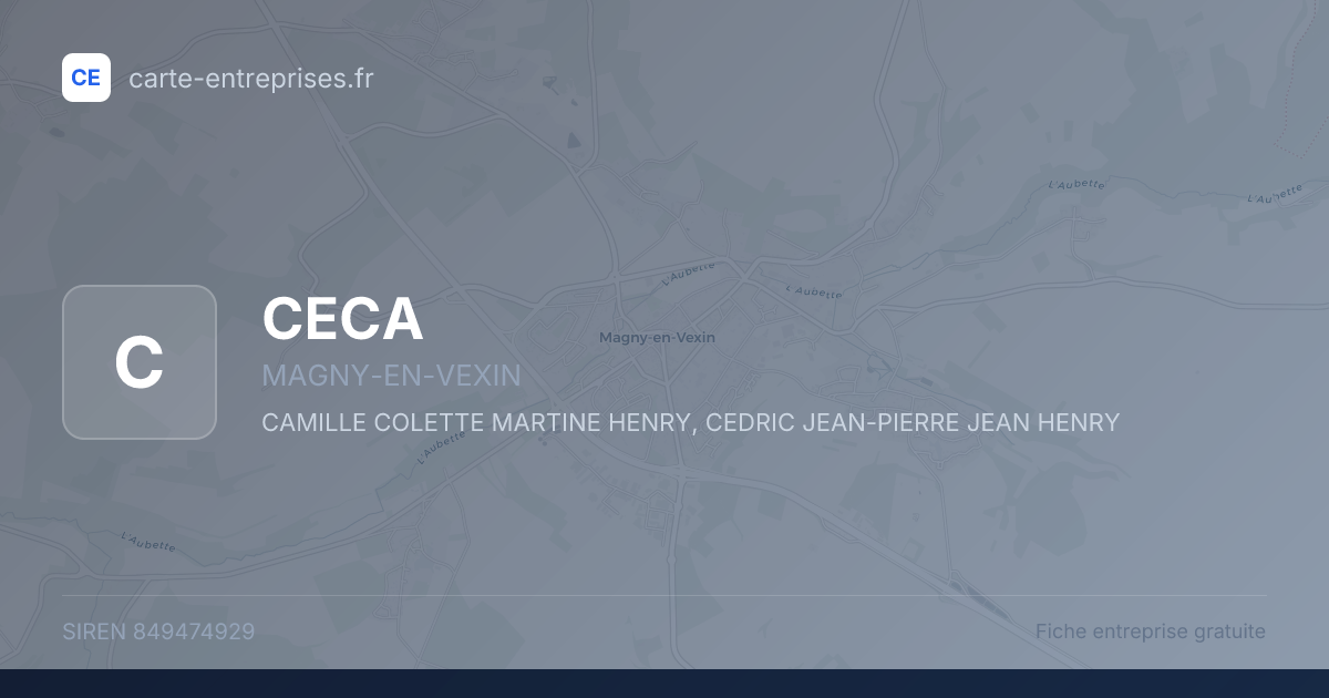 CECA — 849474929 — fiche entreprise