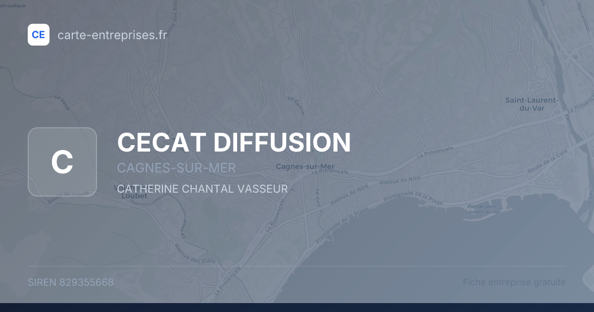 CECAT DIFFUSION — 829355668 — fiche entreprise