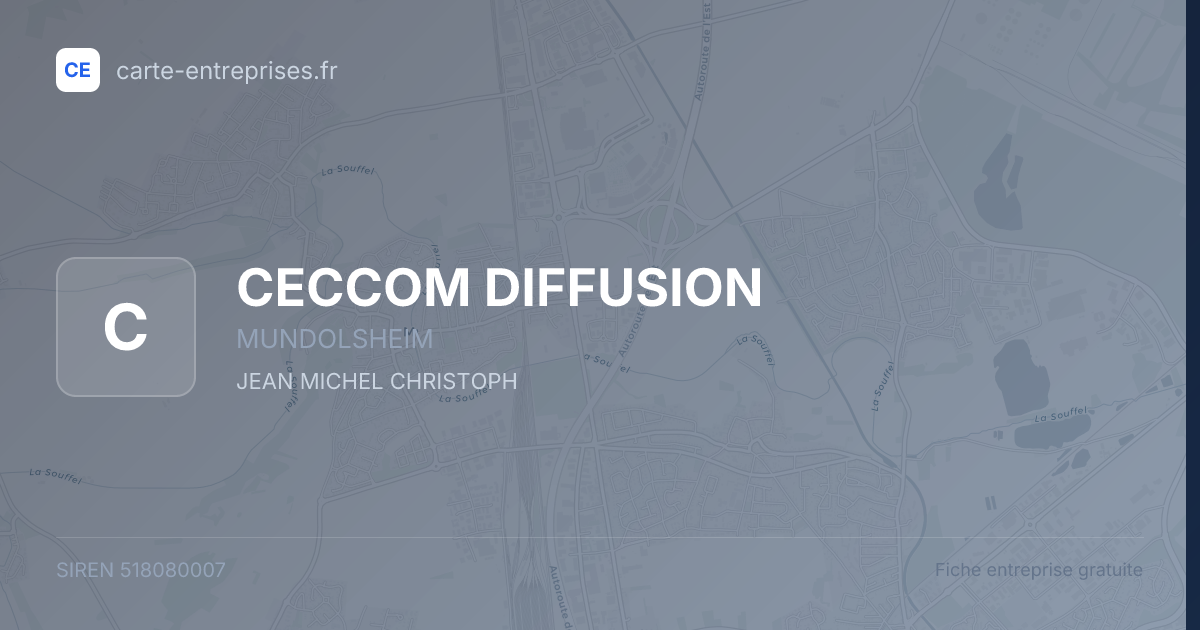 CECCOM DIFFUSION — 518080007 — fiche entreprise