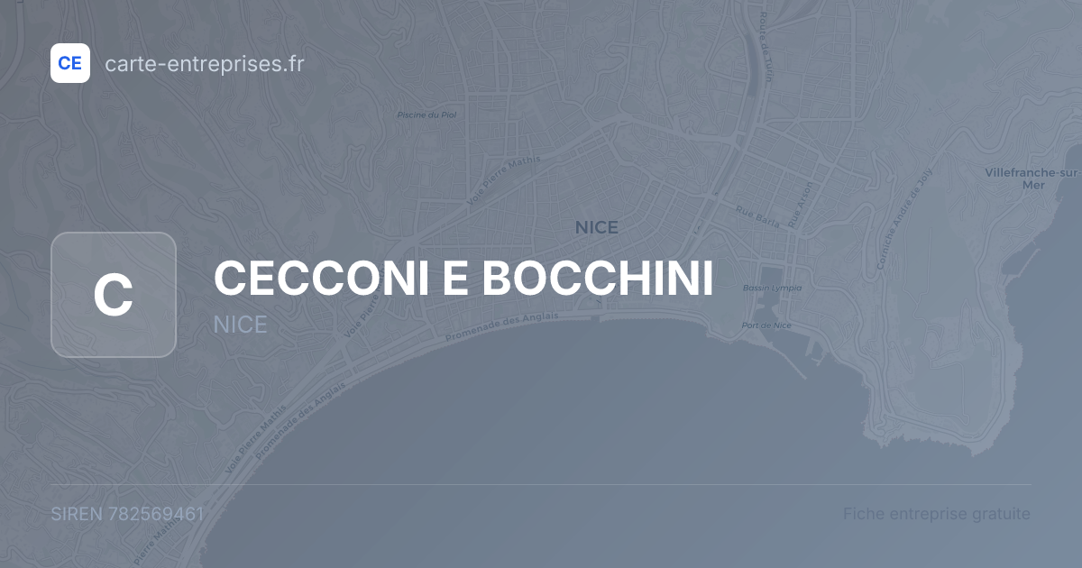 CECCONI E BOCCHINI — 782569461 — fiche entreprise