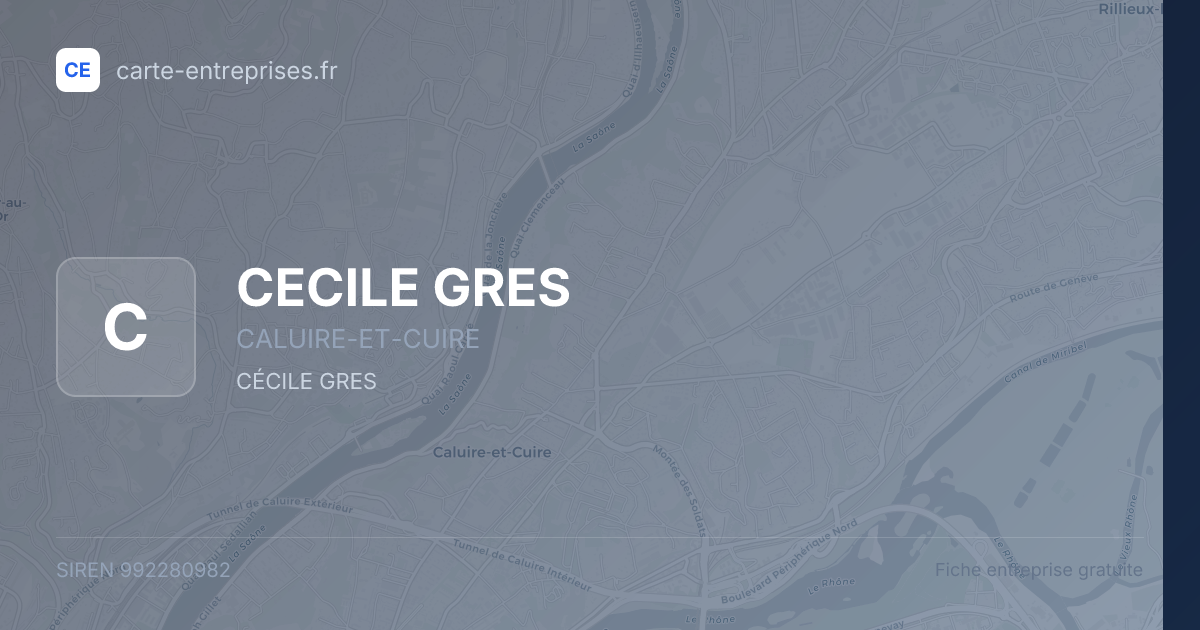 CECILE GRES — 992280982 — fiche entreprise