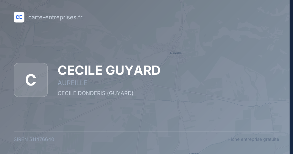 CECILE GUYARD — 511476640 — fiche entreprise