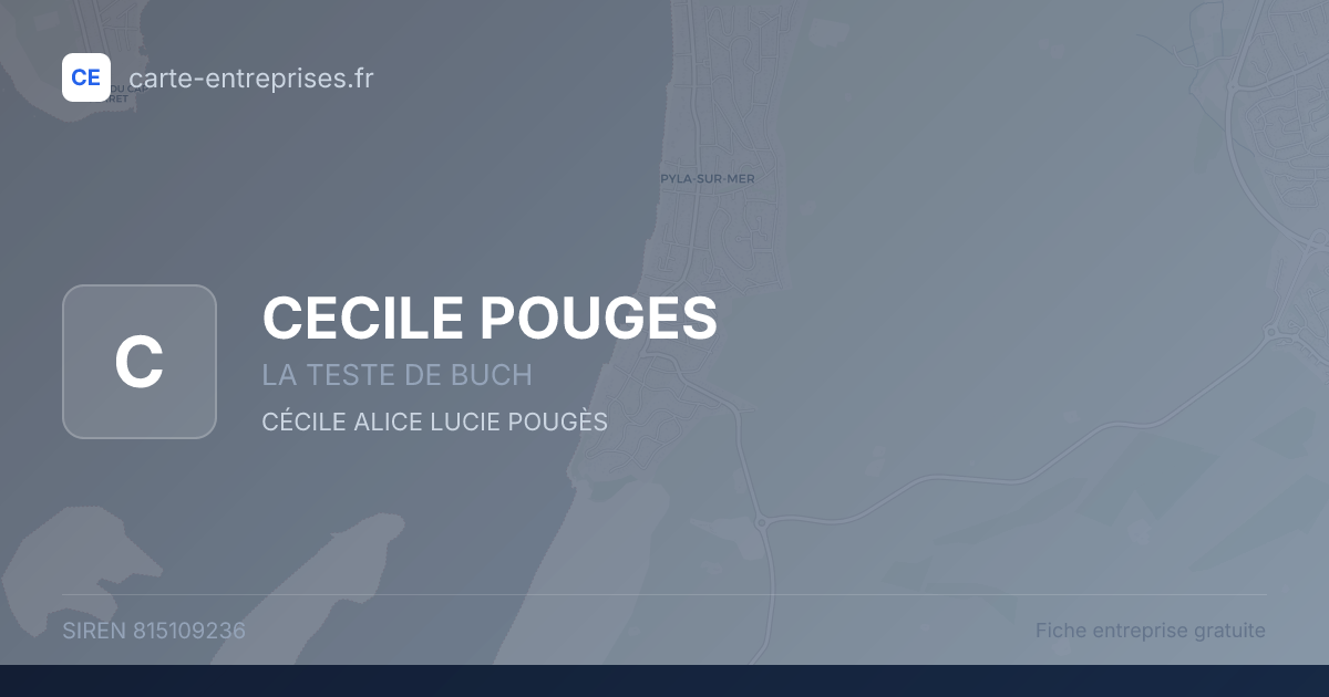 CECILE POUGES — 815109236 — fiche entreprise