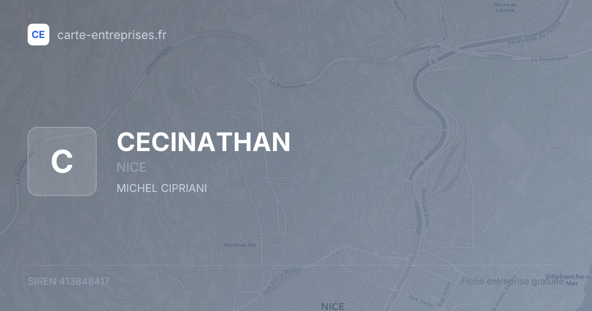CECINATHAN — 413848417 — fiche entreprise