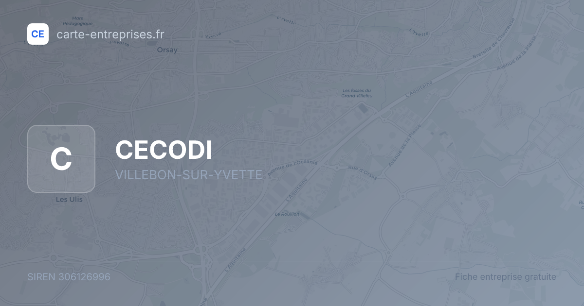 CECODI — 306126996 — fiche entreprise
