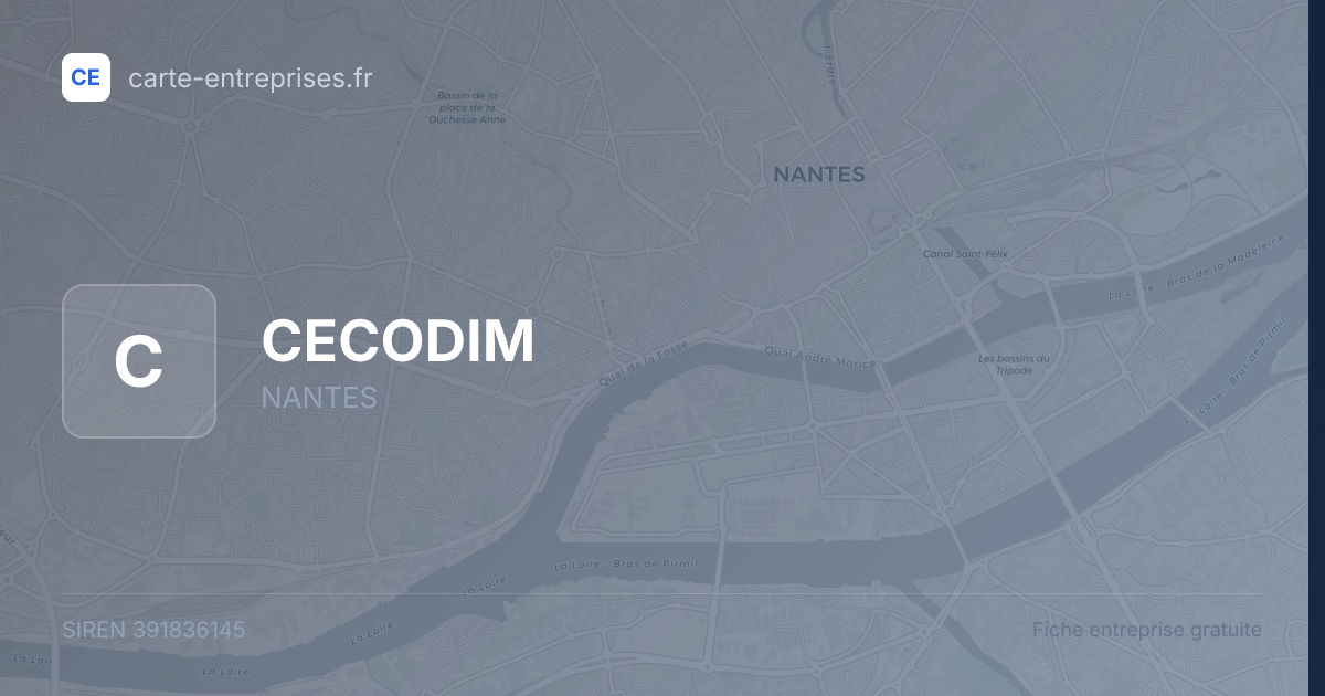 CECODIM — 391836145 — fiche entreprise