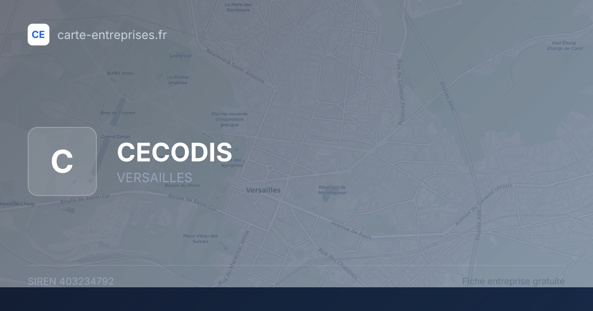 CECODIS — 403234792 — fiche entreprise