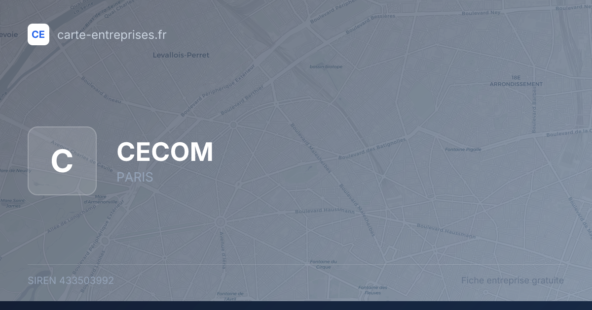 CECOM — 433503992 — fiche entreprise