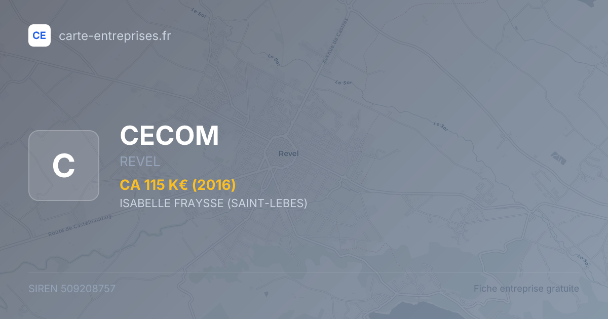 CECOM — 509208757 — fiche entreprise