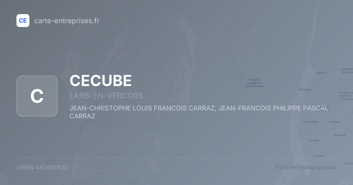 CECUBE — 482469830 — fiche entreprise