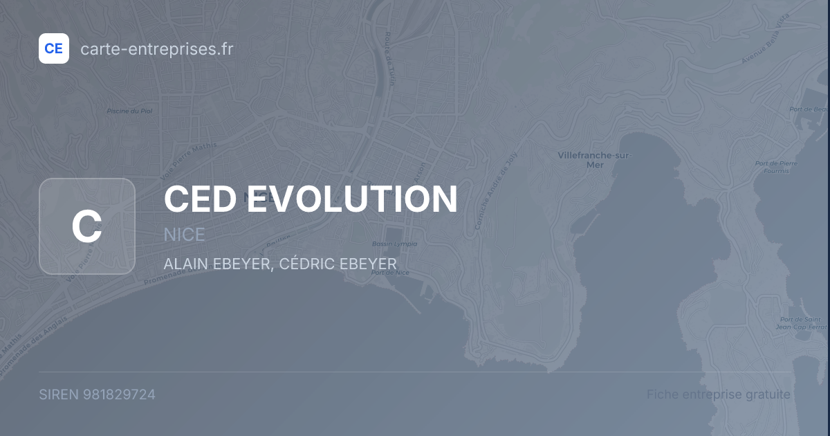 CED EVOLUTION — 981829724 — fiche entreprise