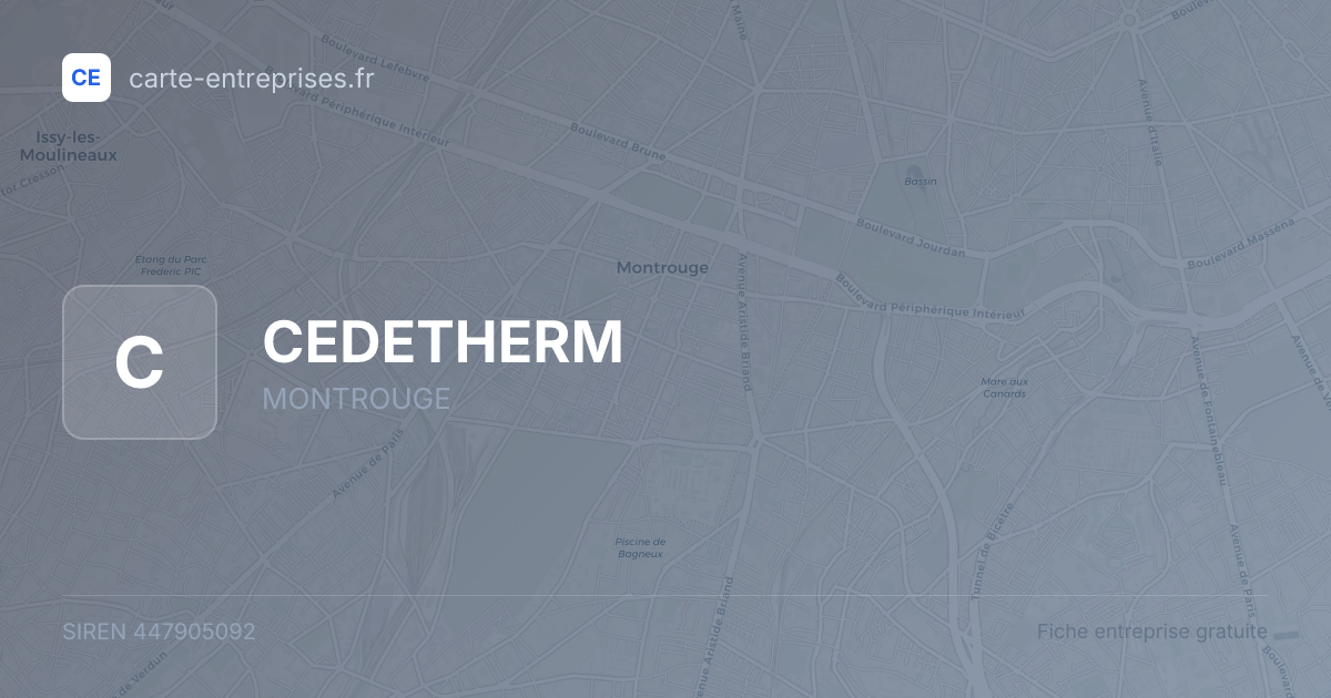 CEDETHERM — 447905092 — fiche entreprise