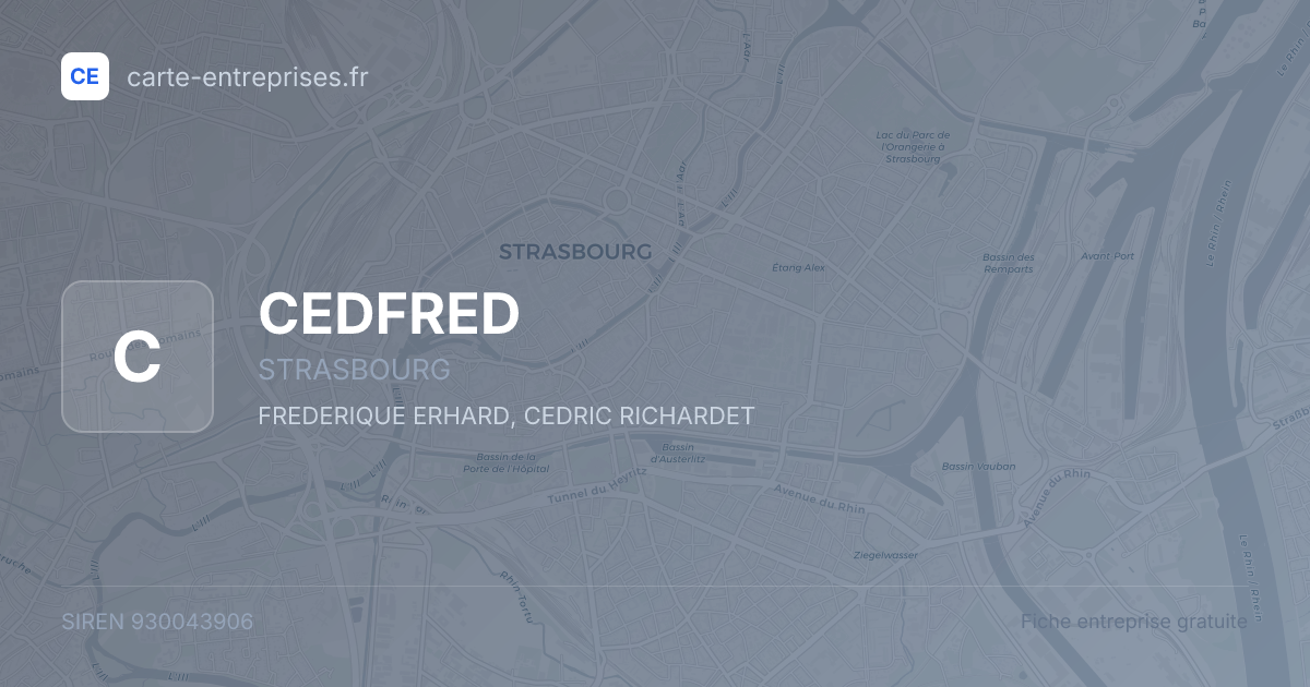 CEDFRED — 930043906 — fiche entreprise