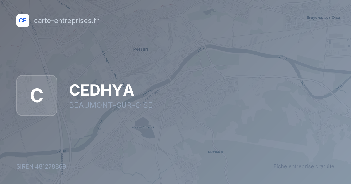 CEDHYA — 481278869 — fiche entreprise