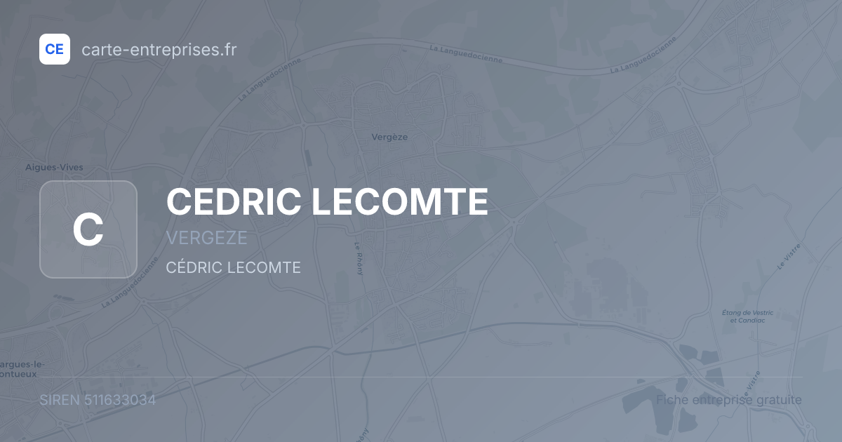 CEDRIC LECOMTE — 511633034 — fiche entreprise
