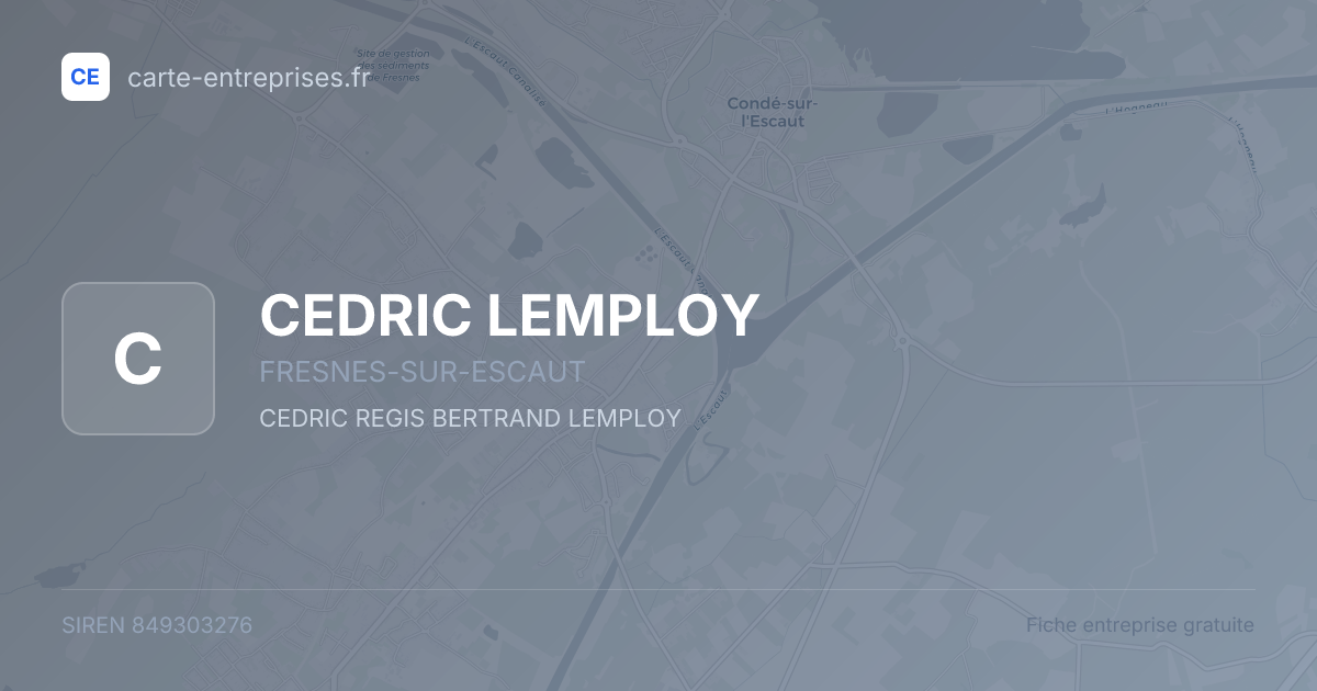 CEDRIC LEMPLOY — 849303276 — fiche entreprise
