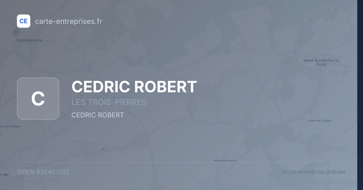 CEDRIC ROBERT — 930407382 — fiche entreprise
