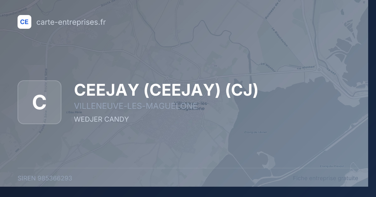 CEEJAY (CEEJAY) (CJ) — 985366293 — fiche entreprise