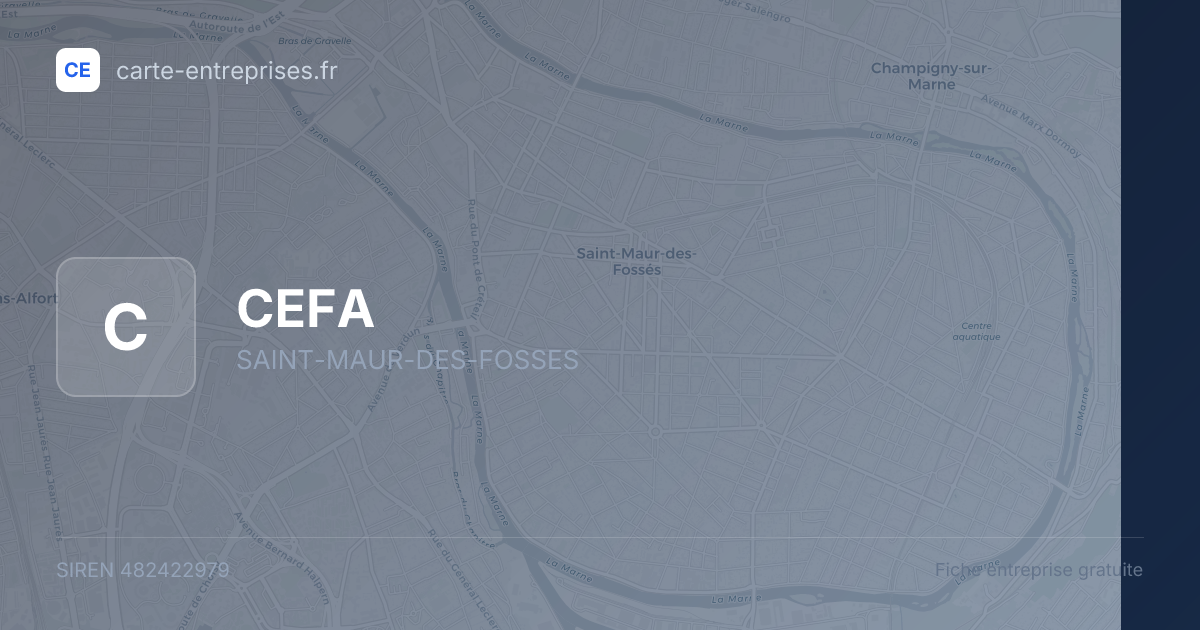 CEFA — 482422979 — fiche entreprise