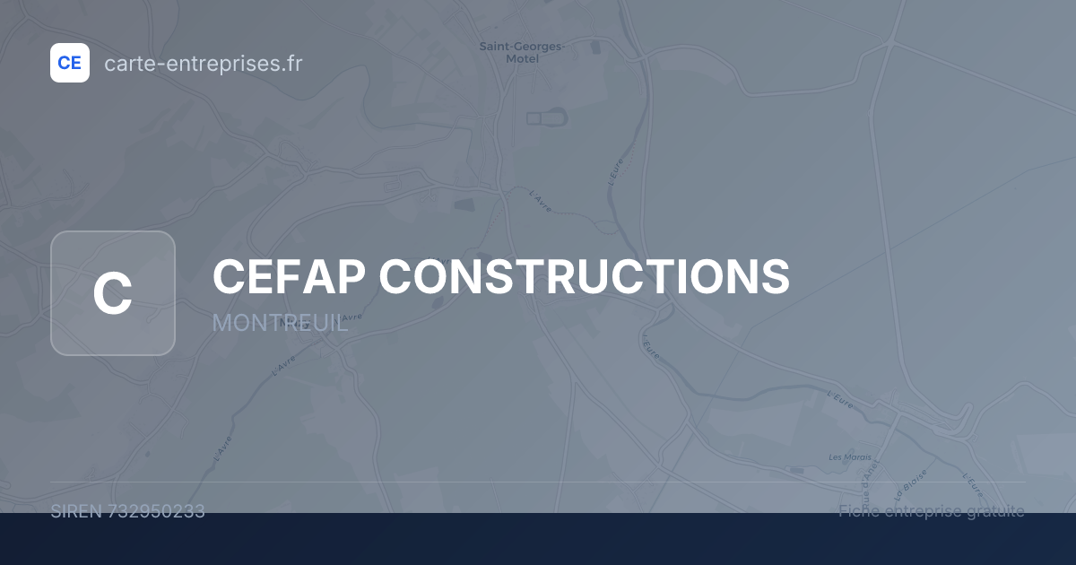 CEFAP CONSTRUCTIONS — 732950233 — fiche entreprise