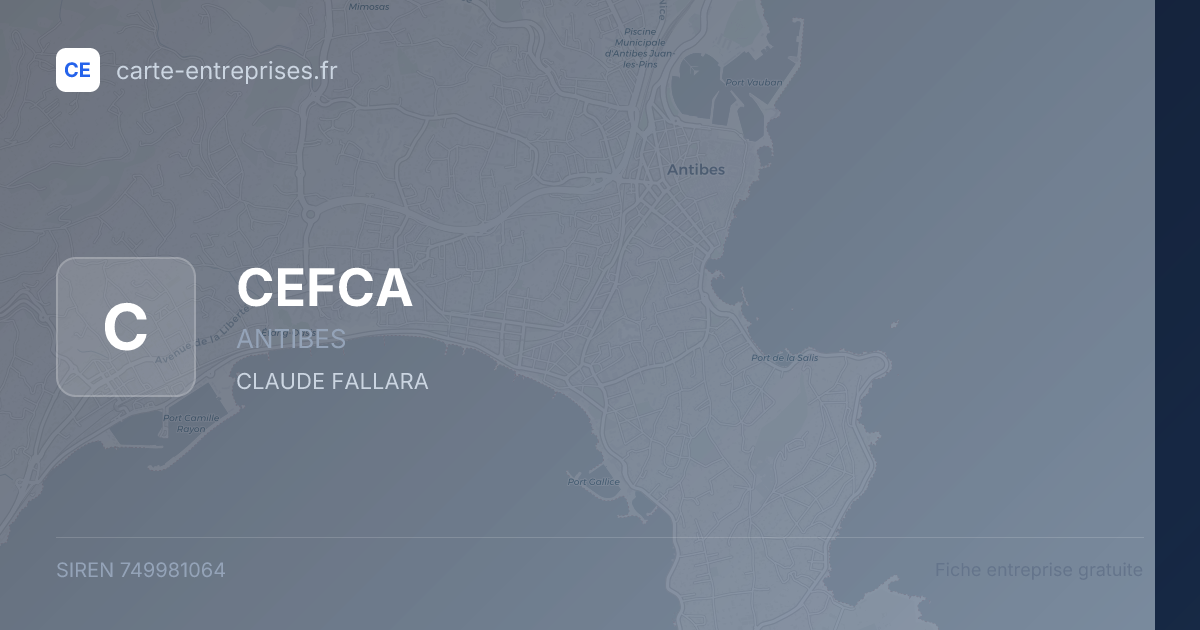 CEFCA — 749981064 — fiche entreprise