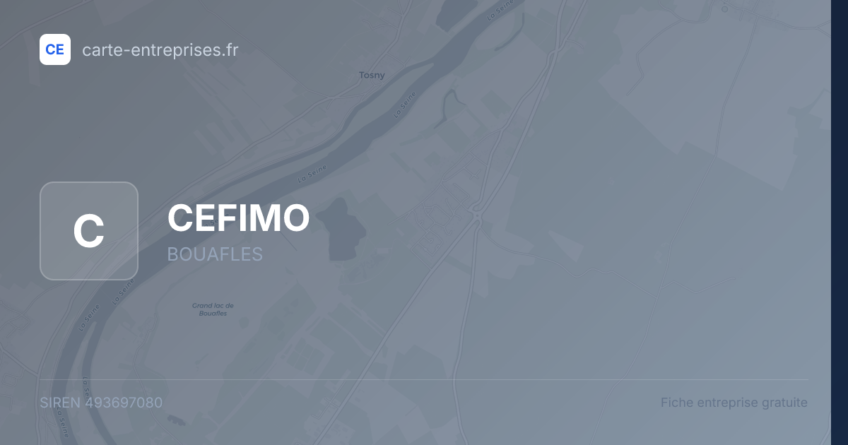 CEFIMO — 493697080 — fiche entreprise
