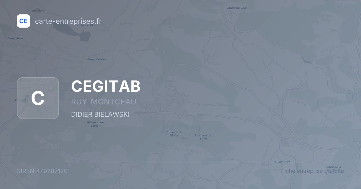 CEGITAB — 479287120 — fiche entreprise