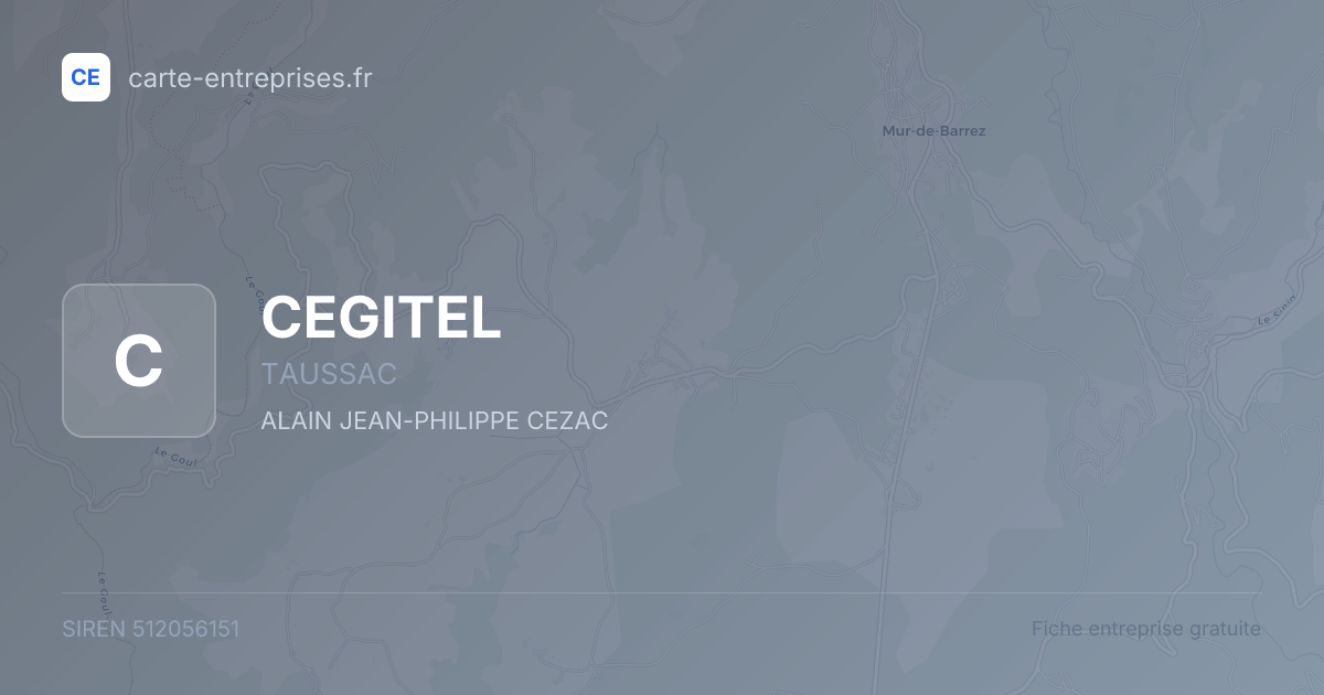 CEGITEL — 512056151 — fiche entreprise