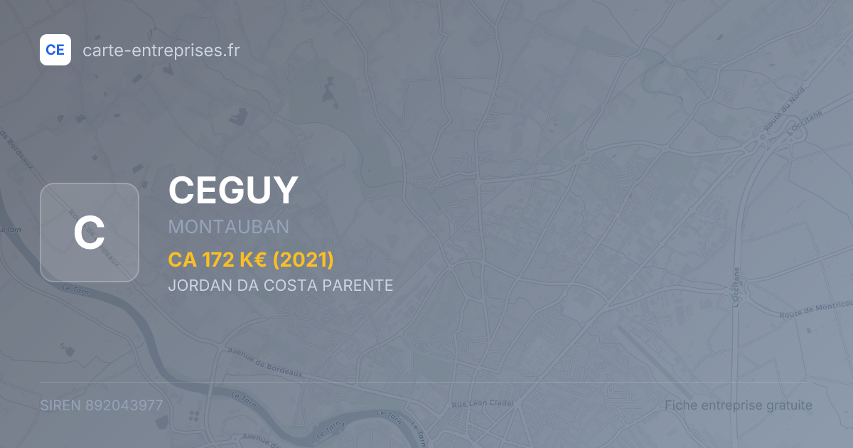 CEGUY — 892043977 — fiche entreprise