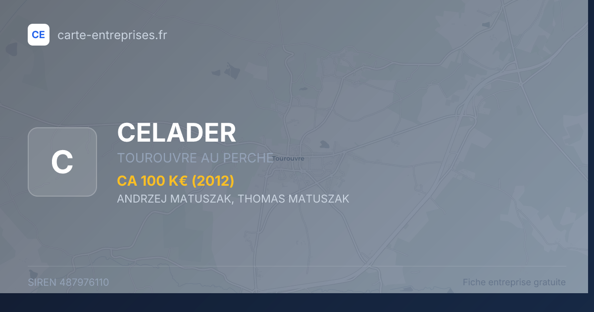 CELADER — 487976110 — fiche entreprise