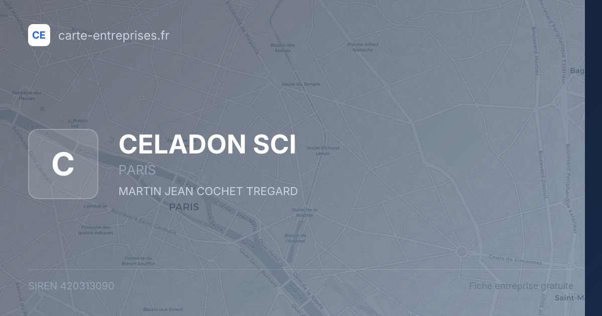CELADON SCI — 420313090 — fiche entreprise