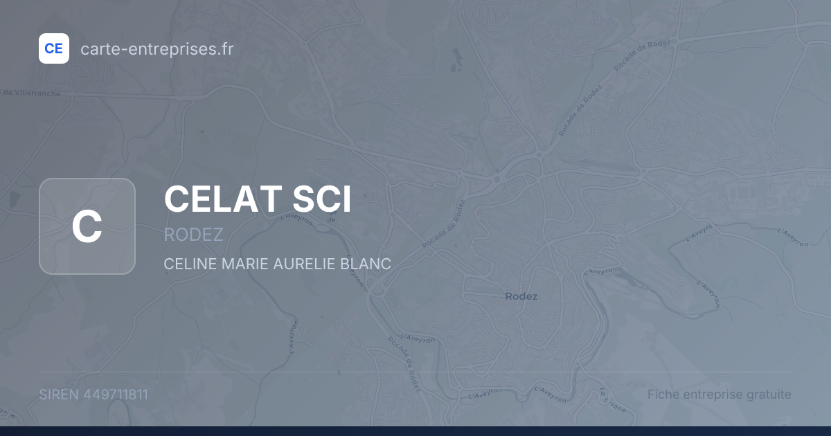 CELAT SCI — 449711811 — fiche entreprise