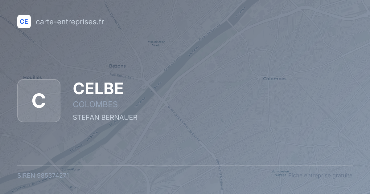 CELBE — 985374271 — fiche entreprise
