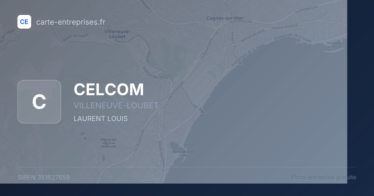 CELCOM — 351627658 — fiche entreprise