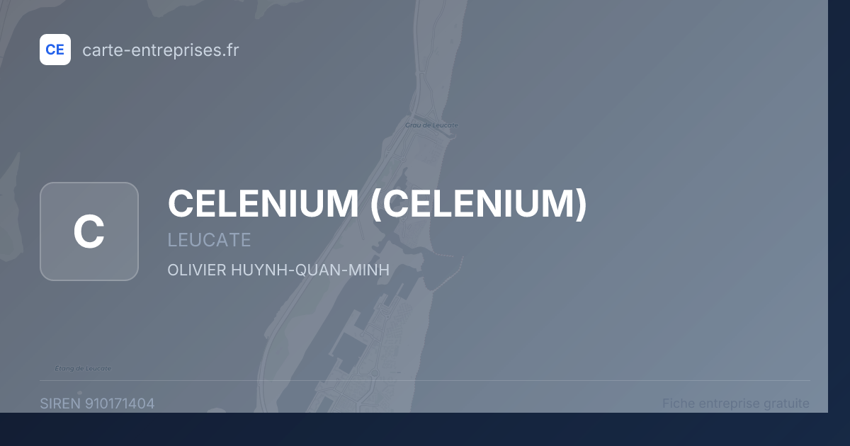 CELENIUM — 910171404 — fiche entreprise
