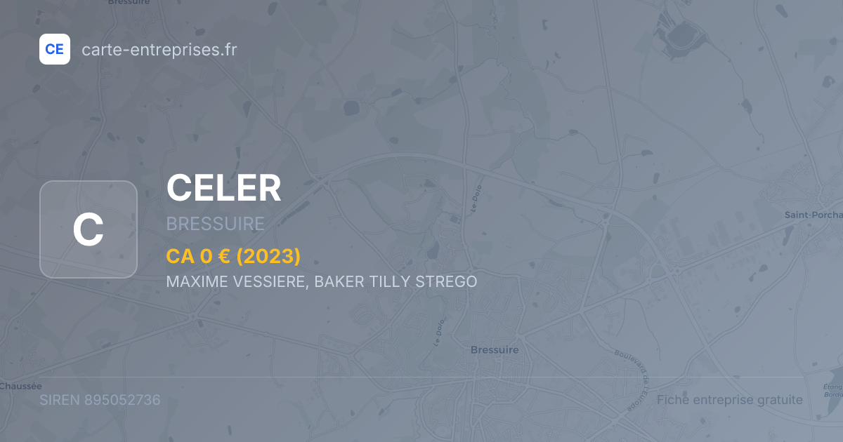 CELER — 895052736 — fiche entreprise