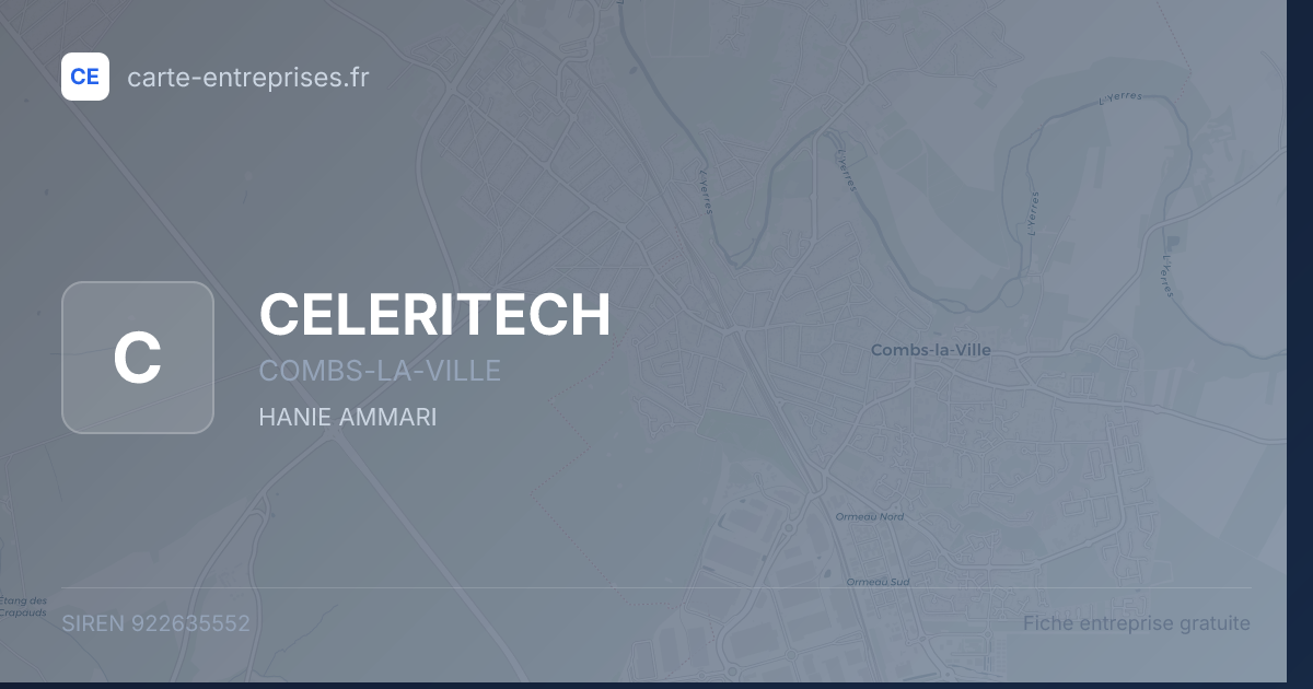 CELERITECH — 922635552 — fiche entreprise