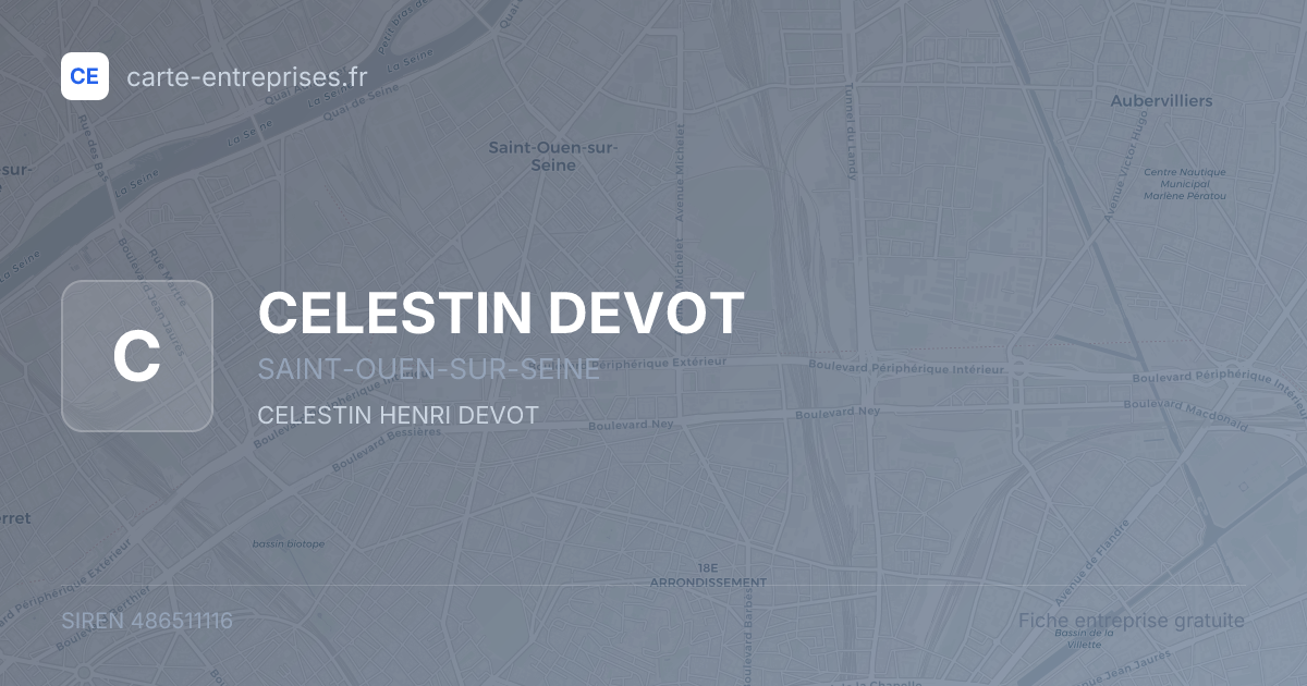 CELESTIN DEVOT — 486511116 — fiche entreprise