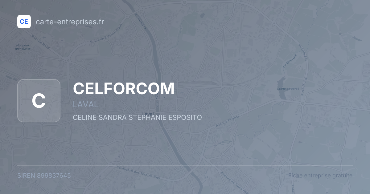 CELFORCOM — 899837645 — fiche entreprise