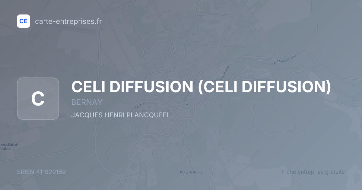 CELI DIFFUSION — 411929169 — fiche entreprise