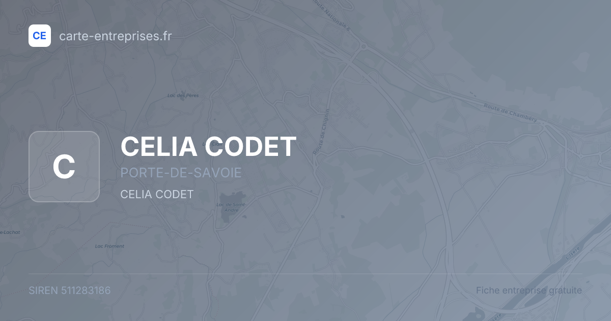 CELIA CODET — 511283186 — fiche entreprise