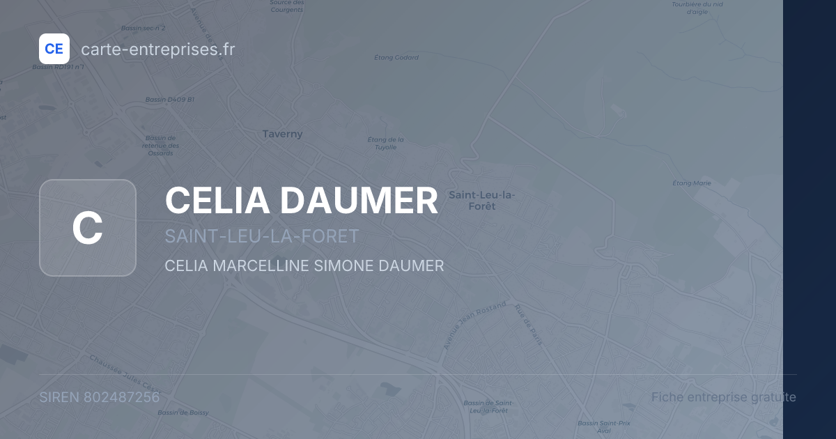 CELIA DAUMER — 802487256 — fiche entreprise