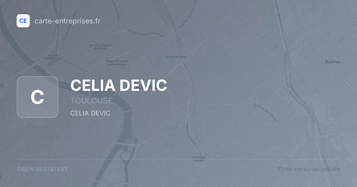 CELIA DEVIC — 853797447 — fiche entreprise