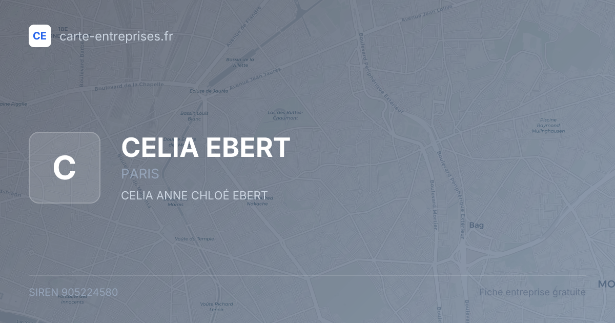 CELIA EBERT — 905224580 — fiche entreprise