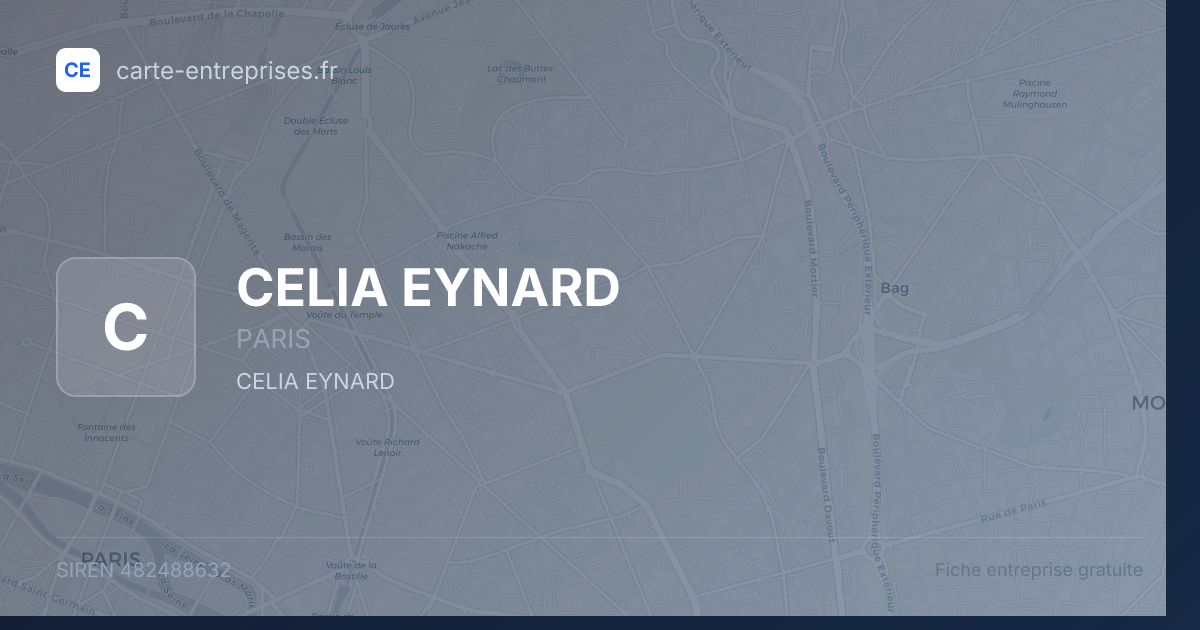 CELIA EYNARD — 482488632 — fiche entreprise