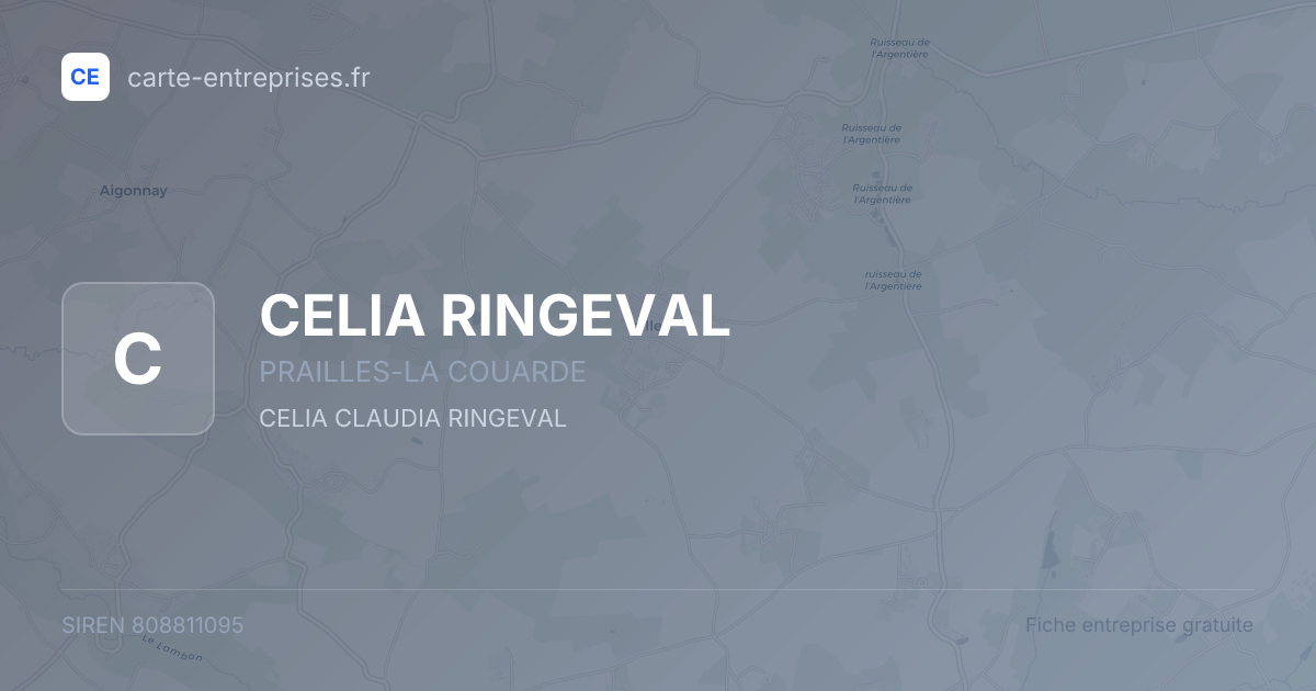 CELIA RINGEVAL — 808811095 — fiche entreprise