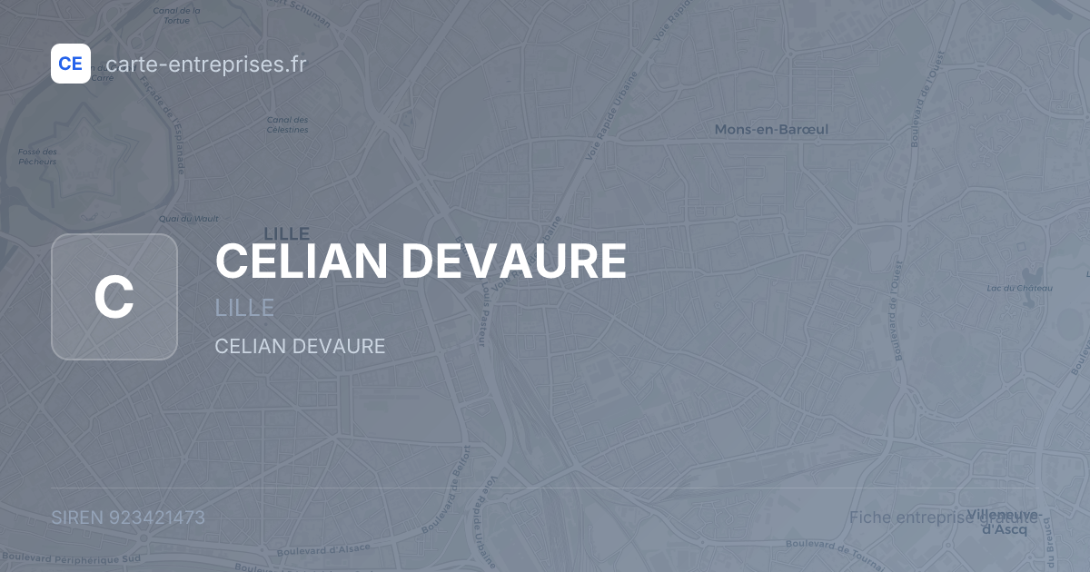 CELIAN DEVAURE — 923421473 — fiche entreprise